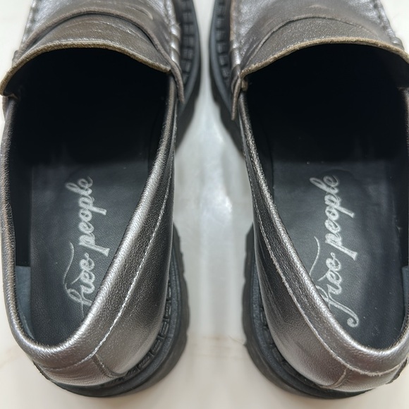 Free People Metallic Loafers - Picture 4 of 5